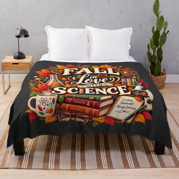 Item preview, Fall in Love With Science – Autumn Science Teacher Design designed and sold by astersgraphics.