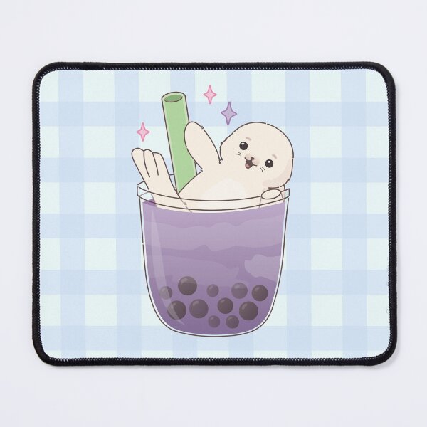Item preview, Taro Boba Seal designed and sold by hungrypetsstudio.
