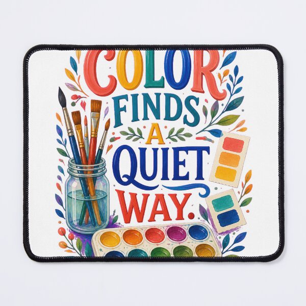 Item preview, Color Finds A Quiet Way Watercolor Painting designed and sold by CheerfulNest.