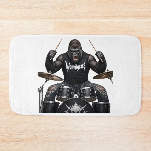 Item preview, Heavy Metal Gorilla Drummer Gift designed and sold by Wenvilgrace.