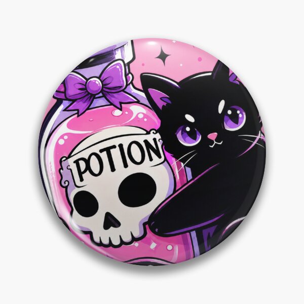 Item preview, Black Cat Potion | Cute Witchy Cat Magic Kawaii Halloween Aesthetic designed and sold by AbstractAuraArt.