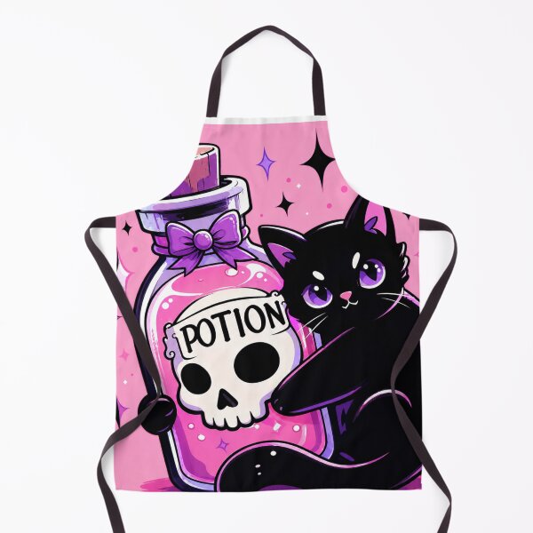 Item preview, Black Cat Potion | Cute Witchy Cat Magic Kawaii Halloween Aesthetic designed and sold by AbstractAuraArt.