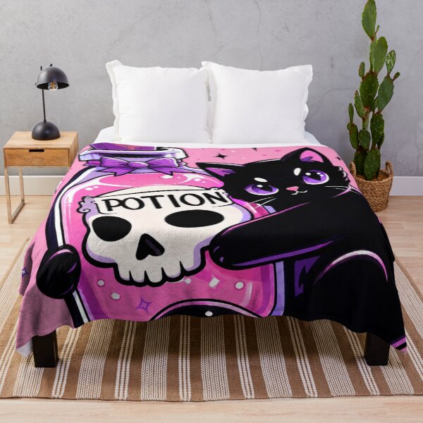 Item preview, Black Cat Potion | Cute Witchy Cat Magic Kawaii Halloween Aesthetic designed and sold by AbstractAuraArt.