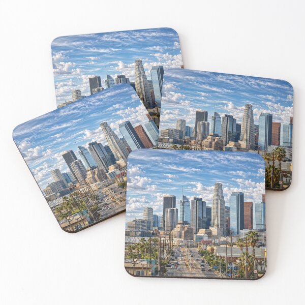 Item preview, Downtown Los Angeles Skyline Under Dramatic California Skies designed and sold by Kimberly Palmer.