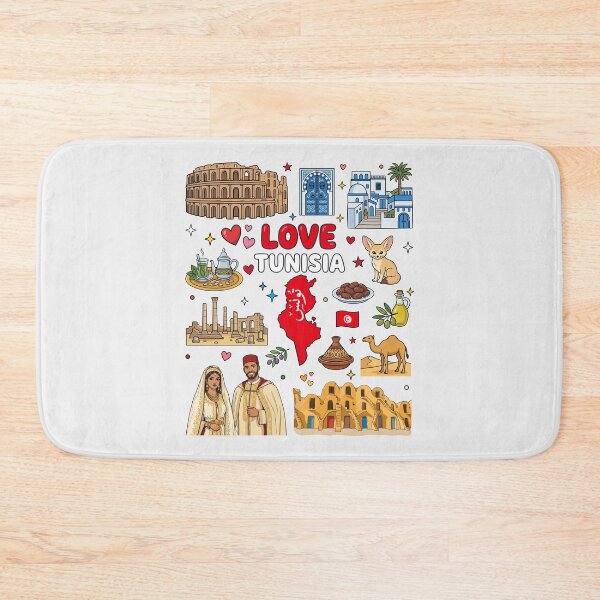 Item preview, Love Tunisia Cultural Icons, El Jem & Mediterranean Art أحب تونس - توثيق فني لأبرز المعالم والتراث التونسي designed and sold by mashmosh.