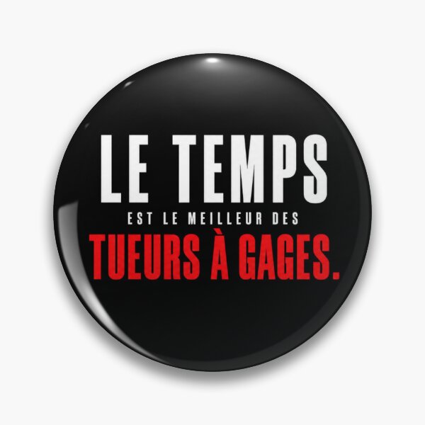 Item preview, Time is the Best Hitman – Dark Minimalist Quote | Black Red Typography | by Plushiworld tm designed and sold by PLUSHIWORLDtm.