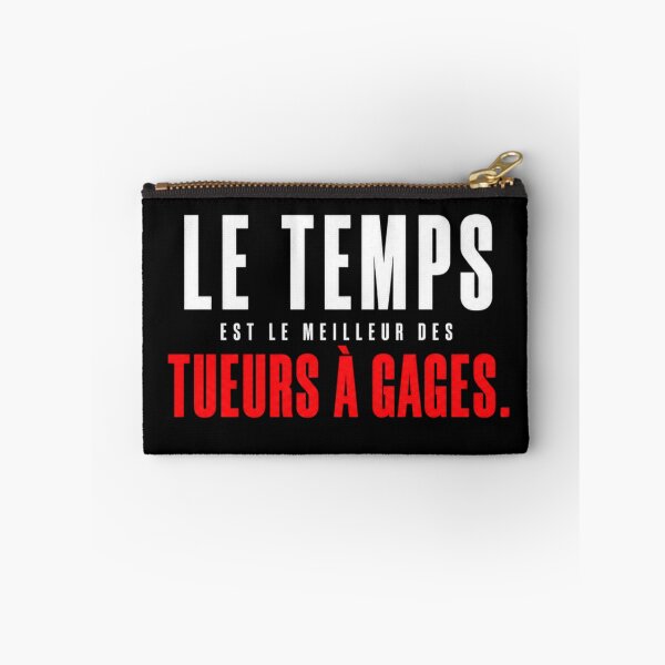Item preview, Time is the Best Hitman – Dark Minimalist Quote | Black Red Typography | by Plushiworld tm designed and sold by PLUSHIWORLDtm.