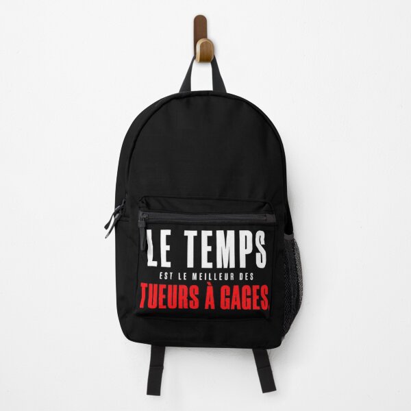 Item preview, Time is the Best Hitman – Dark Minimalist Quote | Black Red Typography | by Plushiworld tm designed and sold by PLUSHIWORLDtm.