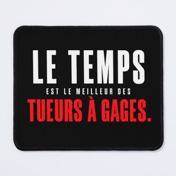 Item preview, Time is the Best Hitman – Dark Minimalist Quote | Black Red Typography | by Plushiworld tm designed and sold by PLUSHIWORLDtm.