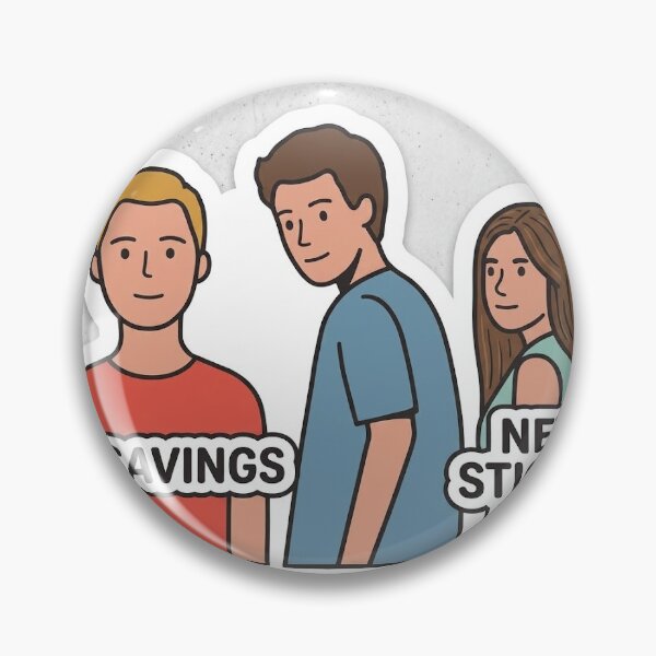 Item preview, Distracted Boyfriend Savings vs New Sticker Idea Meme designed and sold by ArtiqueSupply.