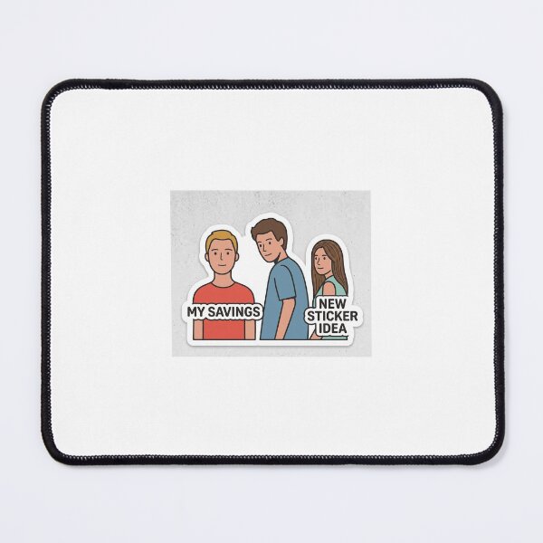 Item preview, Distracted Boyfriend Savings vs New Sticker Idea Meme designed and sold by ArtiqueSupply.