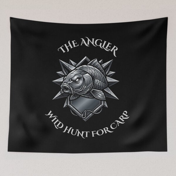 Item preview, The Angler Wild Hunt For Carp - Funny Gaming Fishing Parody designed and sold by GeekAnglerStore.