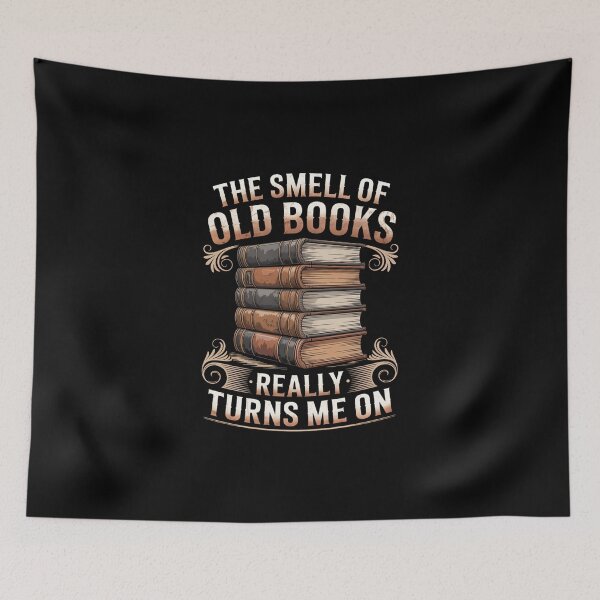 Item preview, THE SMELL OF OLD BOOKS REALLY TURNS ME ON. designed and sold by jkrphoto.