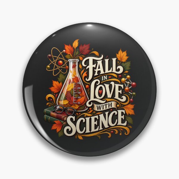 Item preview, Fall in Love With Science – Autumn STEM Teacher Design designed and sold by astersgraphics.