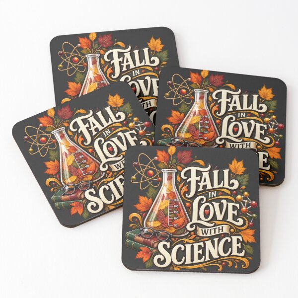 Item preview, Fall in Love With Science – Autumn STEM Teacher Design designed and sold by astersgraphics.
