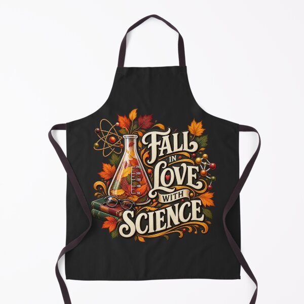 Item preview, Fall in Love With Science – Autumn STEM Teacher Design designed and sold by astersgraphics.