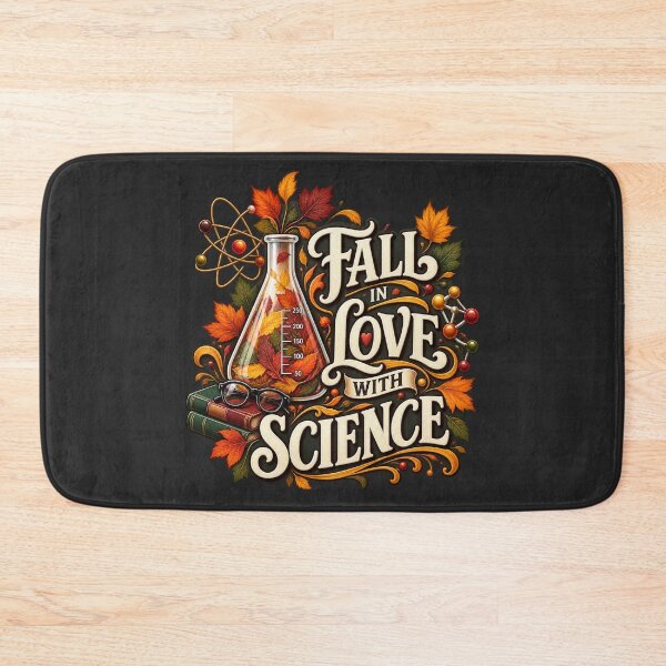 Item preview, Fall in Love With Science – Autumn STEM Teacher Design designed and sold by astersgraphics.