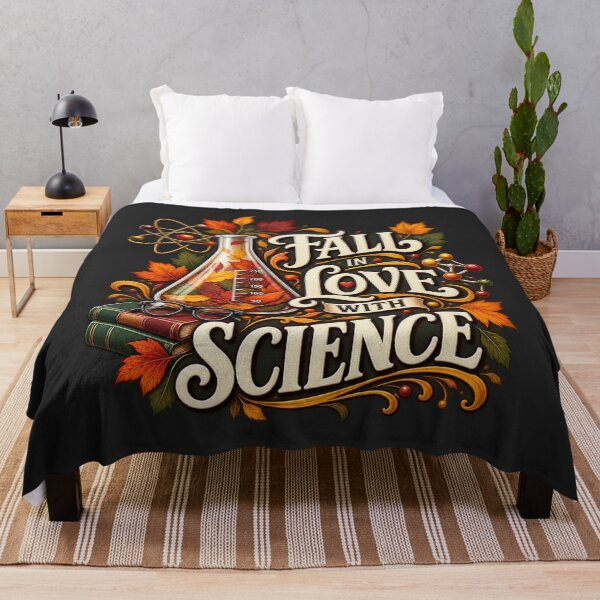 Item preview, Fall in Love With Science – Autumn STEM Teacher Design designed and sold by astersgraphics.