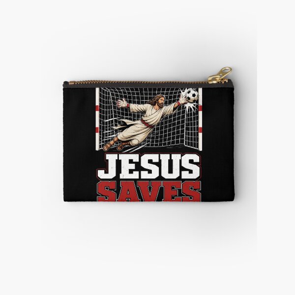 Item preview, Jesus Saves Funny Jesus Football Humor designed and sold by gordonbwyashop.
