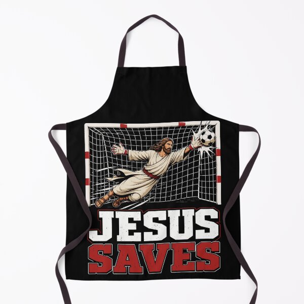 Item preview, Jesus Saves Funny Jesus Football Humor designed and sold by gordonbwyashop.