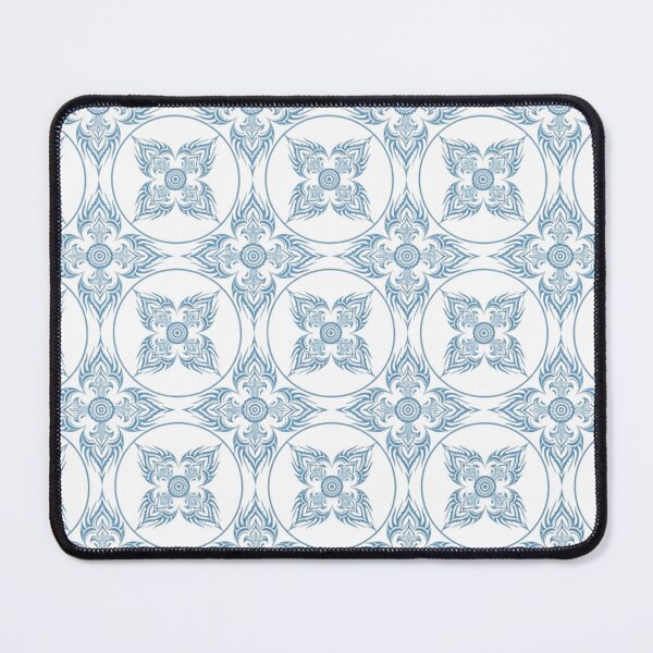 Item preview, Light Blue Thai Floral Ornamental Pattern designed and sold by Mousy17.