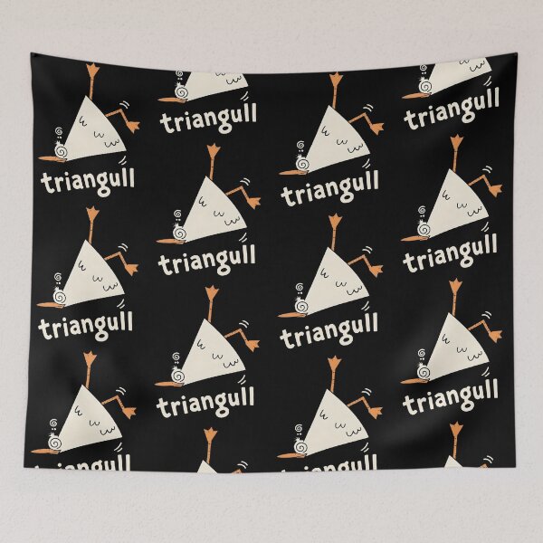 Item preview, Triangull Funny Seagull Triangle Pun designed and sold by camronrufuh.