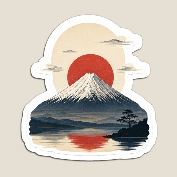 Item preview, Mount Fuji Japanese Sunset designed and sold by Enjiink.