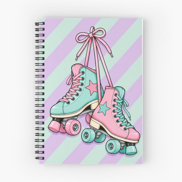 Item preview, Pastel Roller Skates with Stars – Cute Retro 90s Skate Design designed and sold by LittleGinnyArt.