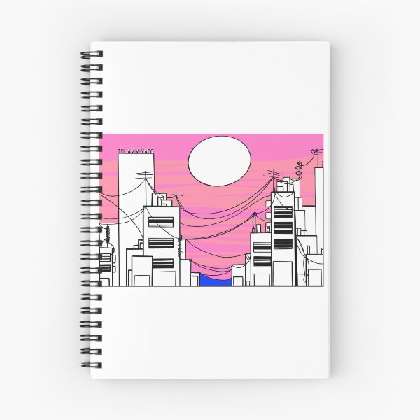 Item preview, Rosh Hashana Gift -Postcard from Tel Aviv Pink Sunset designed and sold by French Papyrus Studio.