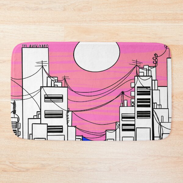 Item preview, Rosh Hashana Gift -Postcard from Tel Aviv Pink Sunset designed and sold by French Papyrus Studio.