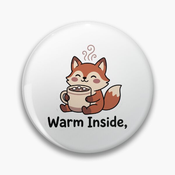 Item preview, Cozy Fox with Hot Cocoa Mug Sticker designed and sold by CozyCore101.