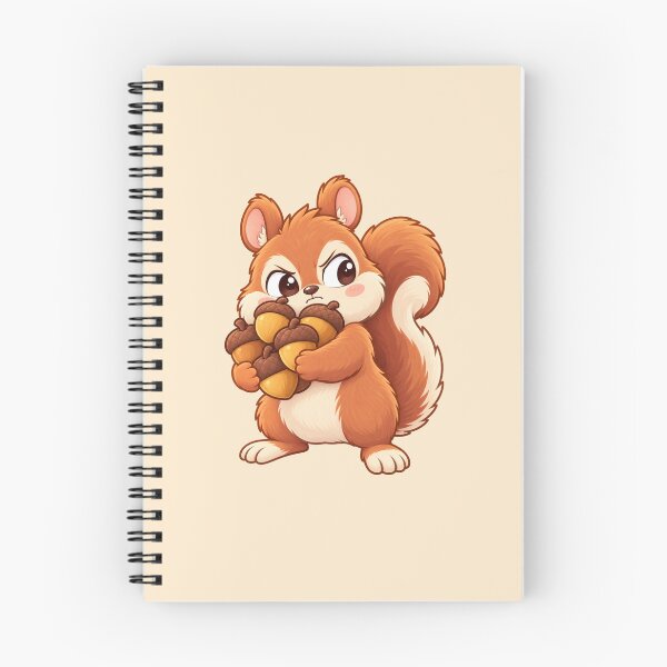 Item preview, Cute Squirrel Hugging a Pile of Acorns designed and sold by zan-mf.