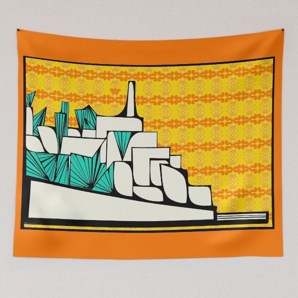 Item preview, Rosh Hashana Gift - Postcard from Yafo- Sunrise Tiles designed and sold by French Papyrus Studio.