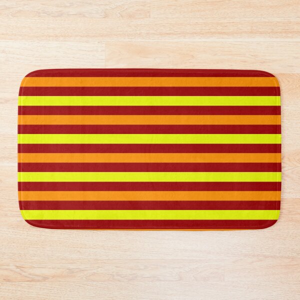 Item preview, Orange And Yellow Stripes Design Red  designed and sold by PatternTitan.