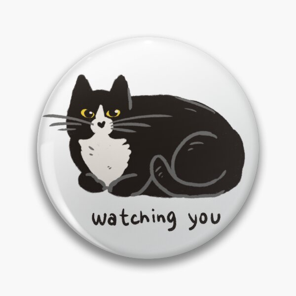 Item preview, This Tuxedo Cat is Watching You! designed and sold by DanuskaArt.