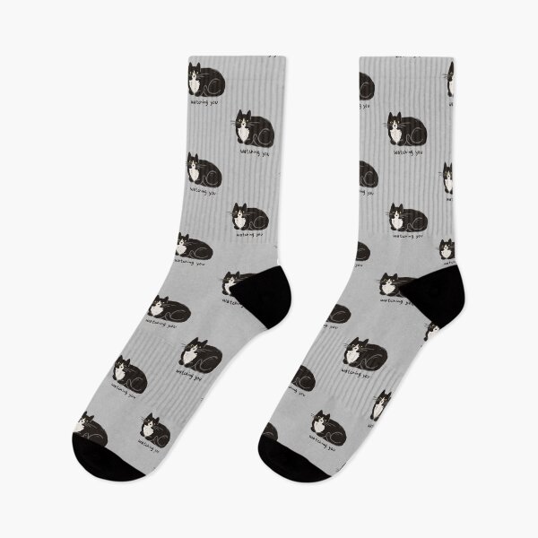 Item preview, This Tuxedo Cat is Watching You! designed and sold by DanuskaArt.