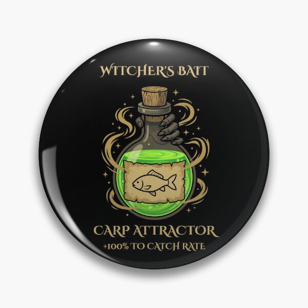 Item preview, Witcher Bait Carp Attractor Funny Gaming Fishing Parody designed and sold by GeekAnglerStore.