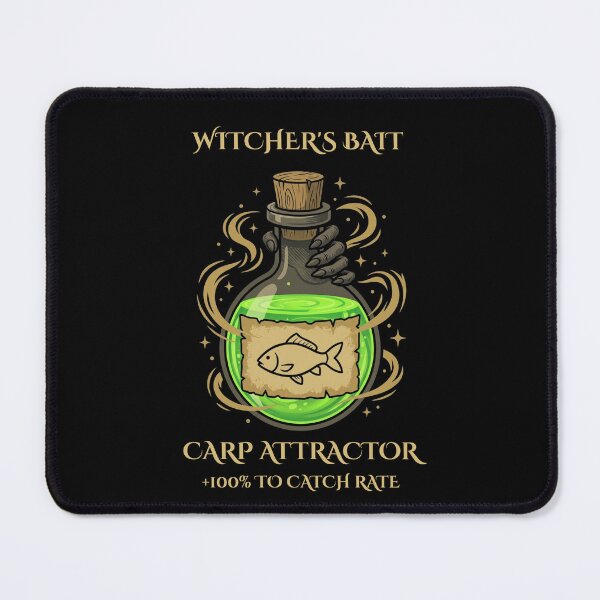Item preview, Witcher Bait Carp Attractor Funny Gaming Fishing Parody designed and sold by GeekAnglerStore.