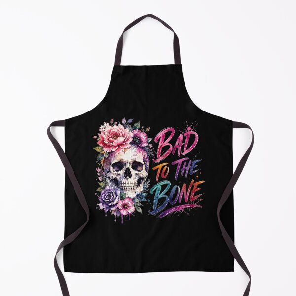 Item preview, Floral Skull Bad to the Bone | Colorful Gothic Halloween designed and sold by emiliacreations.