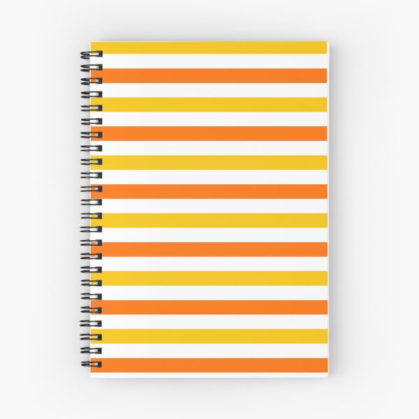 Item preview, Orange And Yellow Stripes Design White  designed and sold by PatternTitan.