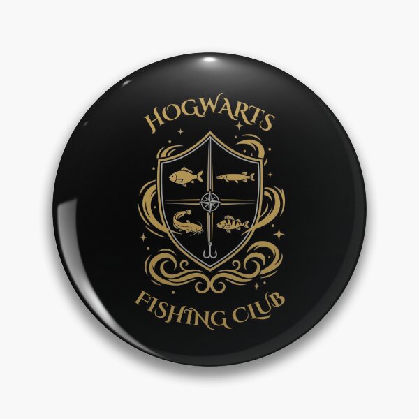 Item preview, Hogwarts Fishing Club School Crest Parody - Funny Wizard designed and sold by GeekAnglerStore.