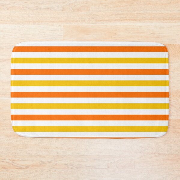 Item preview, Orange And Yellow Stripes Design White  designed and sold by PatternTitan.
