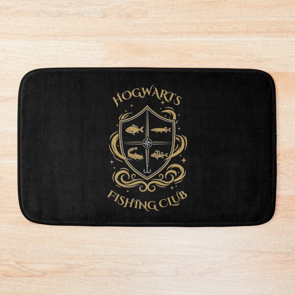 Item preview, Hogwarts Fishing Club School Crest Parody - Funny Wizard designed and sold by GeekAnglerStore.