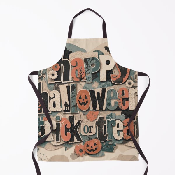 Item preview, Happy Halloween Trick or Treat – Spooky Collage Typography designed and sold by MOCH- ART.
