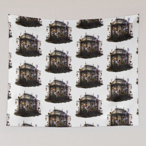 Item preview, Enchanted Victorian Greenhouse – Gothic Cottagecore Sticker designed and sold by AillustriaAK.