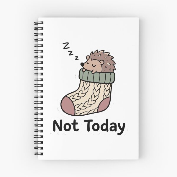 Item preview, Sleepy Hedgehog in Knit Sock Sticker designed and sold by CozyCore101.
