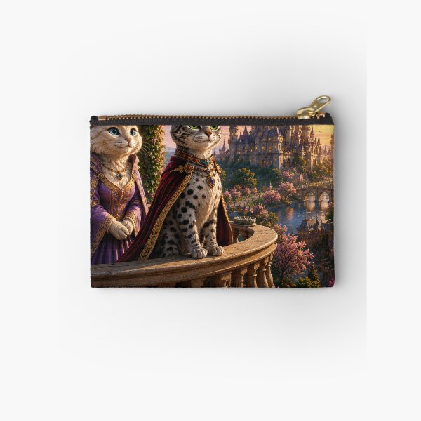 Item preview, Dream Believe Achieve - Royal Cats Fantasy Castle Art designed and sold by shopevermint.