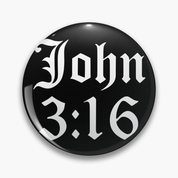 Item preview, John 3 16 Bible Verse Christian Faith Gothic Font designed and sold by haitrieuic96.