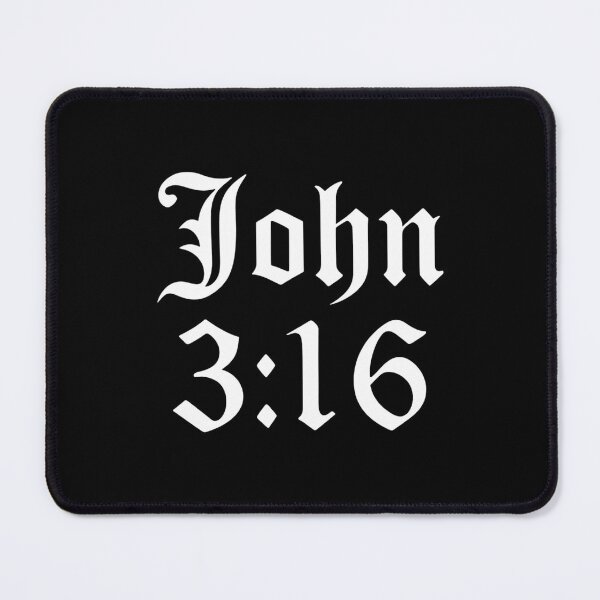 Item preview, John 3 16 Bible Verse Christian Faith Gothic Font designed and sold by haitrieuic96.