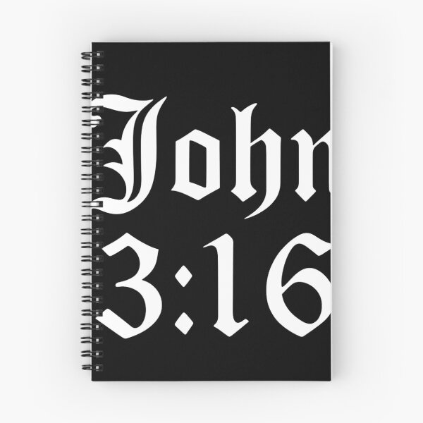 Item preview, John 3 16 Bible Verse Christian Faith Gothic Font designed and sold by haitrieuic96.